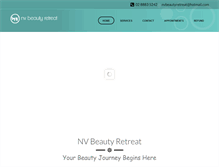 Tablet Screenshot of nvbeautyretreat.com.au